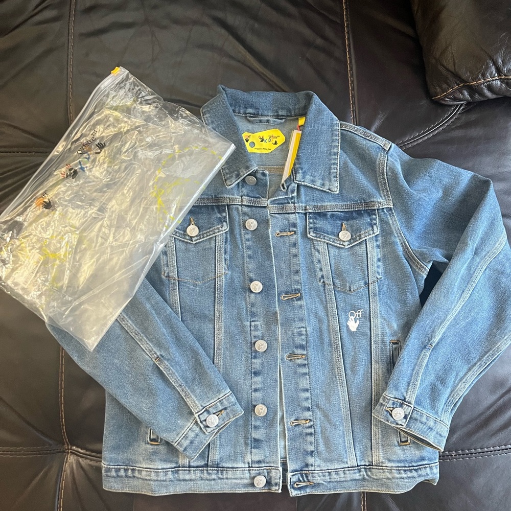 Off-White Kids Jean Jacket - Light Blue